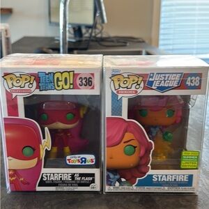 Funko Starfire Vinyl Figures - Pink, Orange & Green Accents